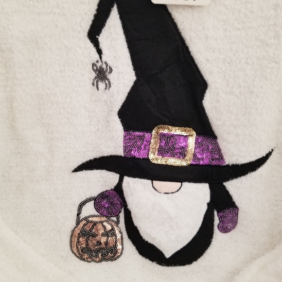 C&C CALIFORNIA Halloween Swatter Halloween Poof S Large White Gnome Sequence NWT - Picture 4 of 8